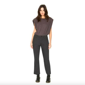 2/$30 FREE PEOPLE Sandrine Rose Straight Leg Jeans Size 29 Black New $198